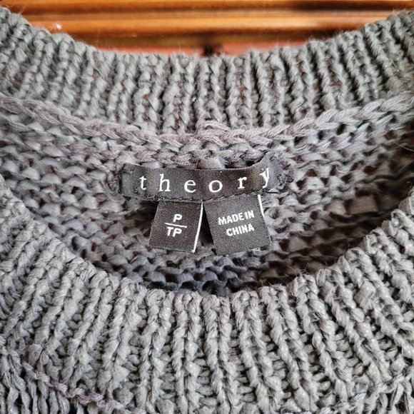 Theory Sleeveless Tank Top/Tunic, Size XS, Grey - Picture 2 of 4